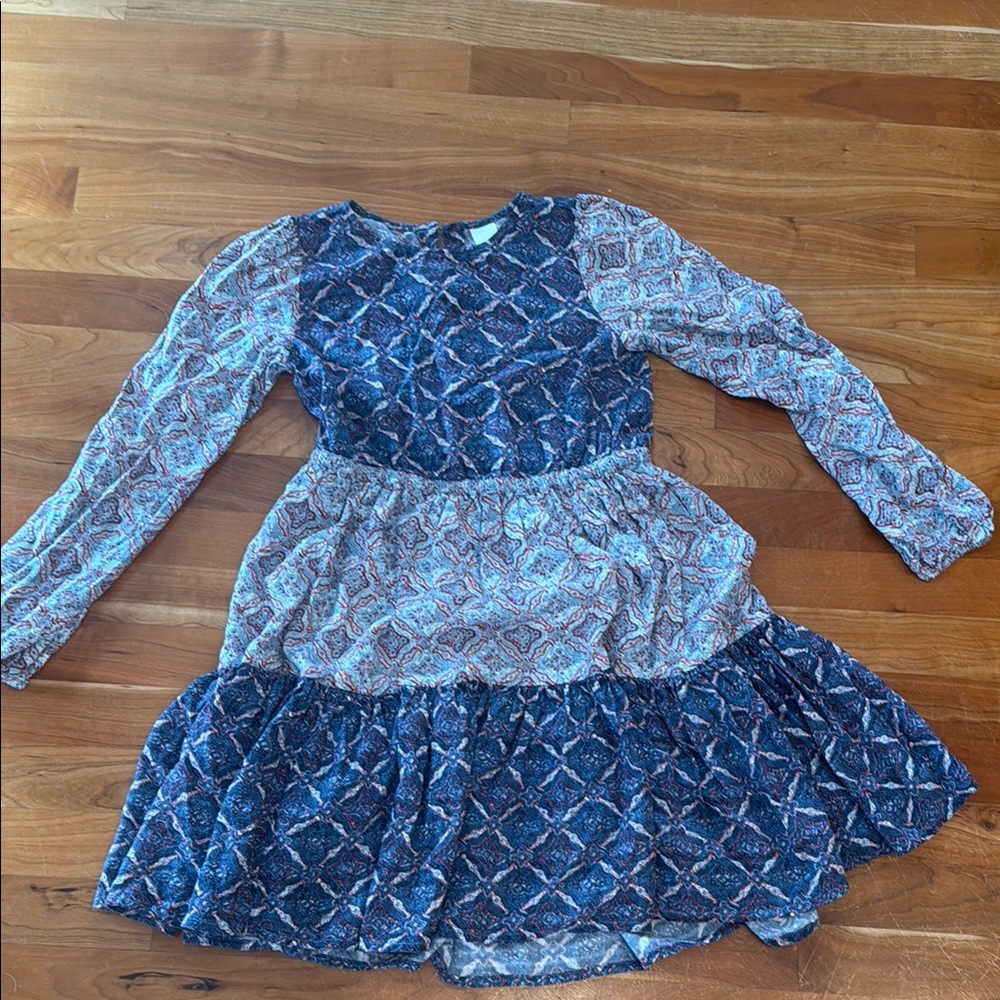 Nordstrom Blue Patterned Kids Dress